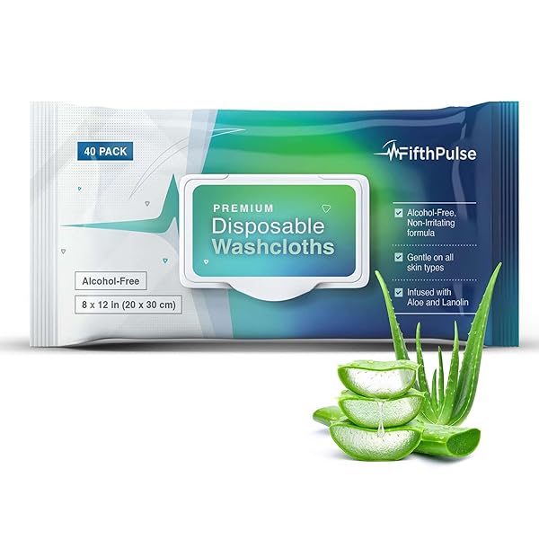 DISPOSABLE BODY WIPES FOR ADULTS 40 COUNT -PREMOISTENED...