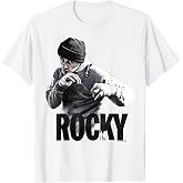 Rocky Shadow Boxing Portrait Logo T-Shirt