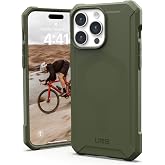 URBAN ARMOR GEAR UAG Case Compatible with iPhone 15 Pro Max Case 6.7" Essential Armor Olive Drab Built-in Magnet Compatible with MagSafe Charging Rugged Mil-Grade Protective Cover