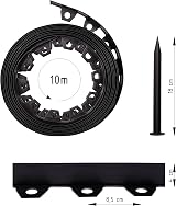 KB Tools Lawn Garden Edging Border 32ft 10m Heavy-Duty Ground Stakes 4cm view 2