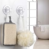 Quntis Suction Hooks 2 Packs, Vacuum Cup Hangers 3kg, Clear view 6
