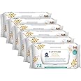 ATTITUDE Baby Wipes, Enriched with Oatmeal, Diaper Wipes for Babies and Newborn, Sensitive and Dry Skin, Dermatologically Tested, Vegan, Unscented, 72 Count (Pack of 6)