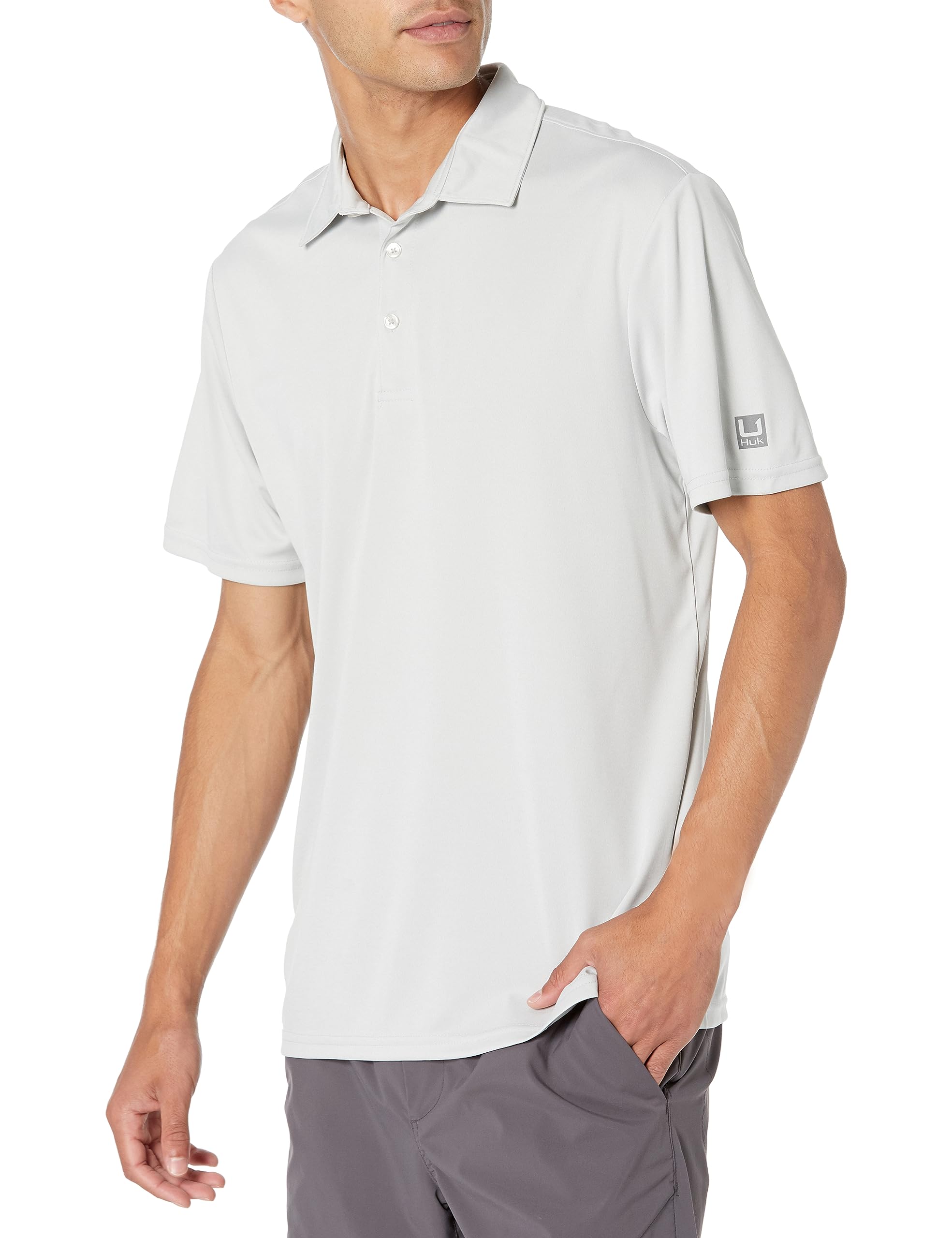 HUK Pursuit Pattern Polo, Performance Short Sleeve Polo Shirt