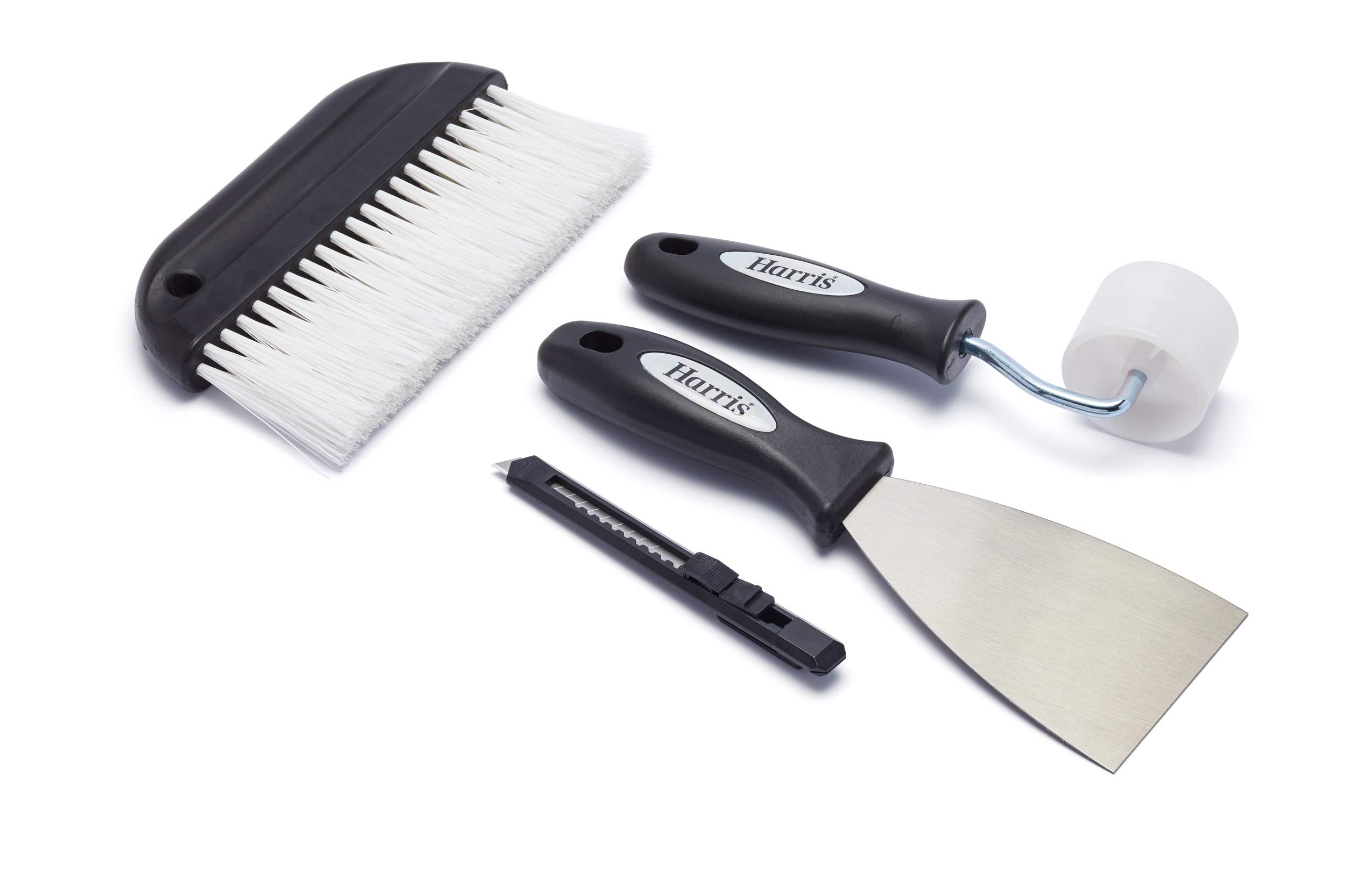Harris Seriously Good Wallpapering Kit | Paperhanging Brush, Stripping Knife, Seam Roller, Trimming Knife