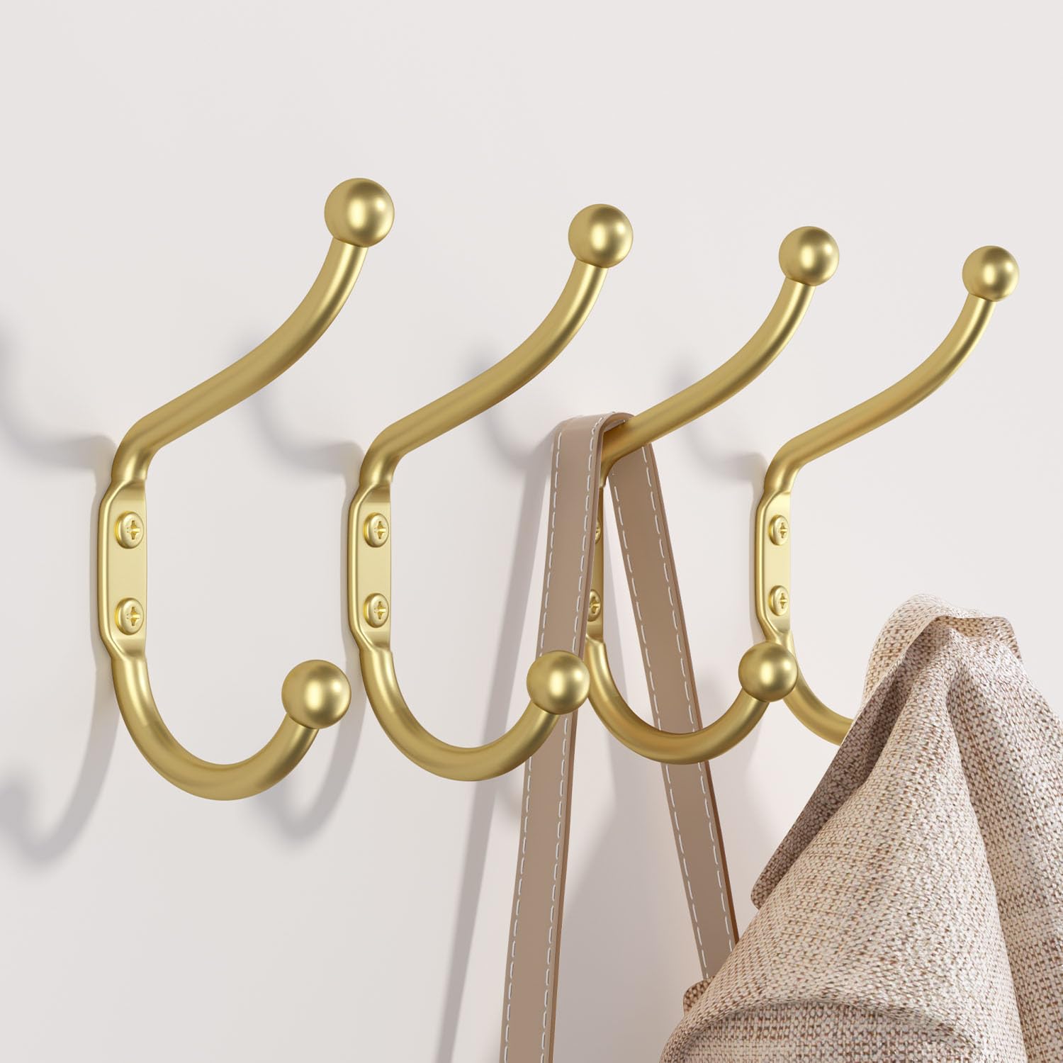 Mua Josmimic Gold Coat Hooks Wall Mount - Wall Hooks for Hanging, Heavy ...