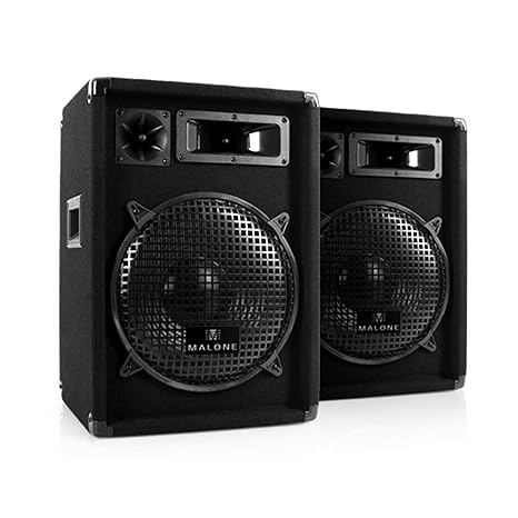 Paar Malone 2x PW-1222 3-Wege PA Box Lautsprecher 12 1200 Watt