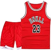 6-16Years Youth Basketball Sports Jerseys 23# for Boys Girls Basketball Jersey 2Piece Set