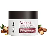 ALFHEIM Argan+ Repairing Hair Mask for Dry, Damaged & Frizzy Hair with Argan Oil, Keratin – Deep Conditioning, Shine & Frizz Control – Intensive Hydration, Color Safe, Sulfate Free – 8.45 oz
