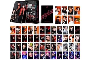 efoot Photocards 2024 New Album Lomo Cards,Cards for Gift and Fans Collection (Black-55PCS)
