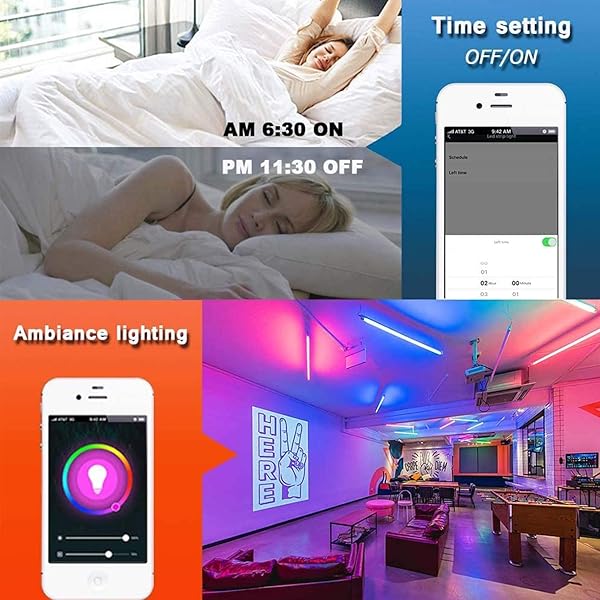 Tiras LED Compatible con AlexaGoogle Home SHOPLED 5M Smart WiFi Tira LED controlada por APP y Control Remoto Sync con Msica RGB Multicolor Luces LED para Dormitorio Cocina TV Fiesta Decoracin