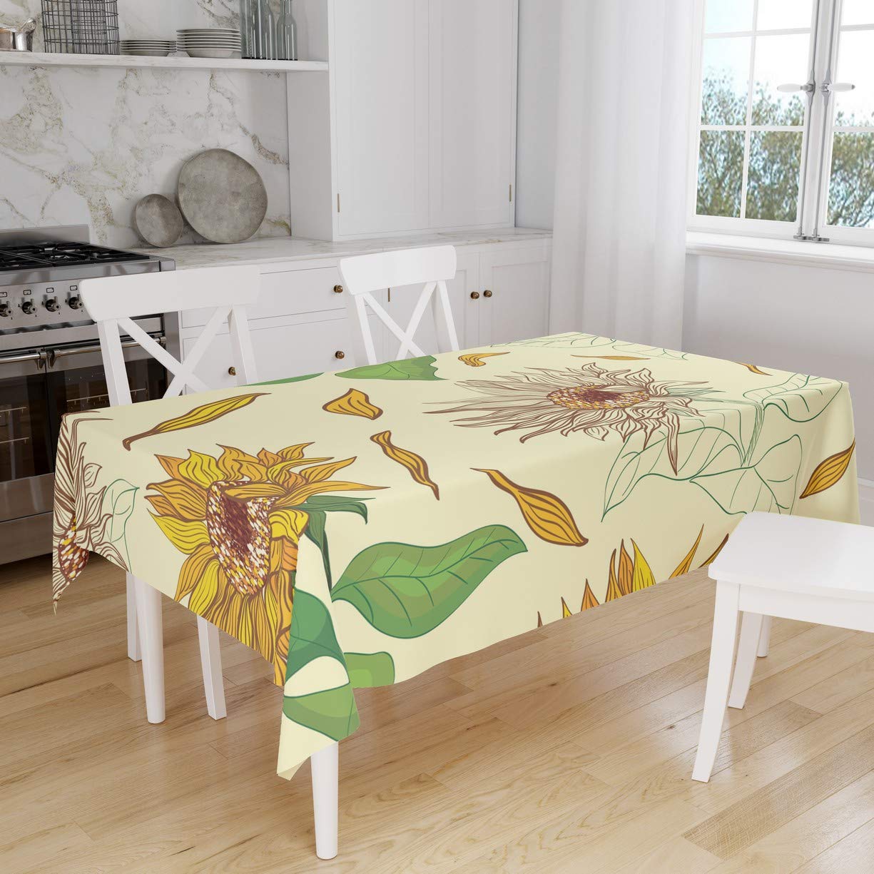 Bonamaison Kitchen Decoration, Tablecloth, 140cm x 160cm - Designed and Manufactured in Turkey