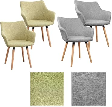 Estexo 2 4 6 8x Retro Esszimmerstuhl Tomke Stuhle Stuhl Kuchenstuhl Esszimmerstuhle Grau Grun 4 Stuck Grun Amazon De Kuche Haushalt