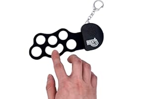 MUKIKIM Rock And Roll It - Micro Drum. Real Working & Playable Drum Keychain. Hang on a Backpack & Play Anywhere! Mini Size Black & White Finger Drum Pad. Tiny Silicone Electronic Percussion. Battery Included