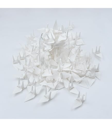 thumbnail image 2 of 150Pcs Premade Red Origami Paper Cranes Folded Origami Birds 2 of 14