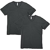 American Apparel Unisex-Adult CVC V-Neck T-Shirt, Style G2006cvc, 2-Pack