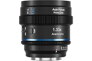 SIRUI 20mm T1.8 1.33X Anamorphic Lens, S35 Autofocus Lens for L Mount Cameras, DC-S5/S5M2, DC-S1/S1H/S1R, DC-S9, SL1, CL, FP,