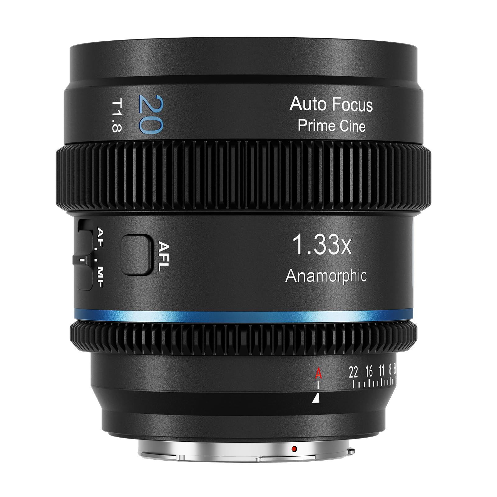 SIRUI 20mm T1.8 1.33X Anamorphic Lens, S35 Autofocus Lens for E Mount Cameras, A6500, A6700, FX3/30, ZV-E Series, A7 Series, A9/9II (Neutral Flare)