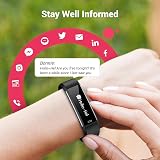 Runlio Fitness Tracker Sleep Monitor Step Calorie Counter IP67 Waterproof Watch view 2