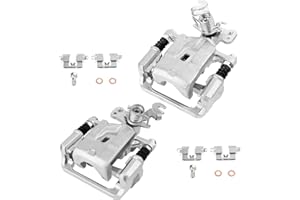 cciyu 18B5002 18B5003 Rear Left & Right Brake Calipers W/Bracket For Ford For Fusion 2006-2012,For Lincoln For MKZ 2007-2012,For Lincoln Zephyr 2006,For Mazda 6 2006-2013,For Mercury Milan 2006-2011