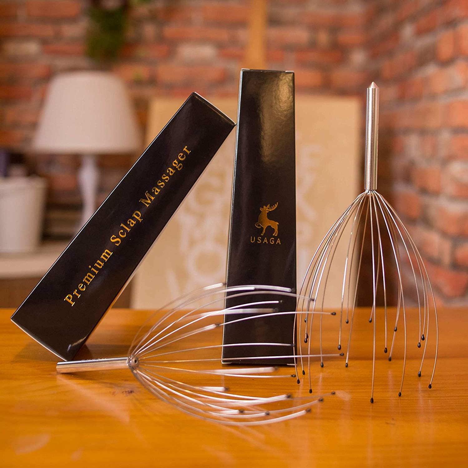 USAGA Head Massager Scalp Scratcher 20 Fingers Head Scratcher for Head Body Relaxing: Health & Personal Care