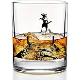 Yomisex Funny Lake Dog Whiskey Glasses 10 oz, Lake House Decor and Gifts, Lakeside Old Fashioned Rocks Glasses for Women Men Drinking Scotch Bourbon Cocktail Liquor Vodka