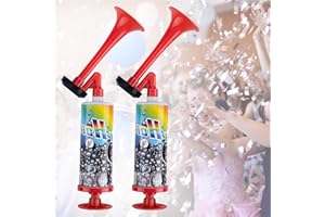 Handheld Air Horn, Qidoe Mini Handpush Pump Blast Air Horns Loud Noise Maker Boat Safety Horn Bear Proof Horn Marine Signal Safety Alarm Horns for Sports Events, Boating, Birthday Celebrations Parties