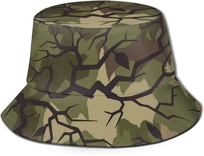 Green Unisex Print DoubleSideWear Reversible Bucket Hat at Amazon