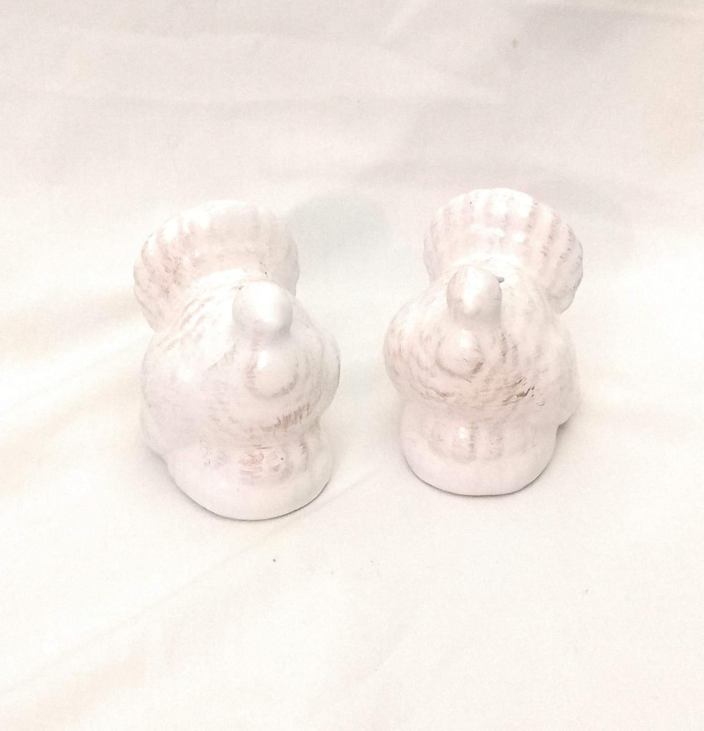 Farm Style Antique White Turkey Salt And Pepper Shaker Set Amazon Co Uk Kitchen Home