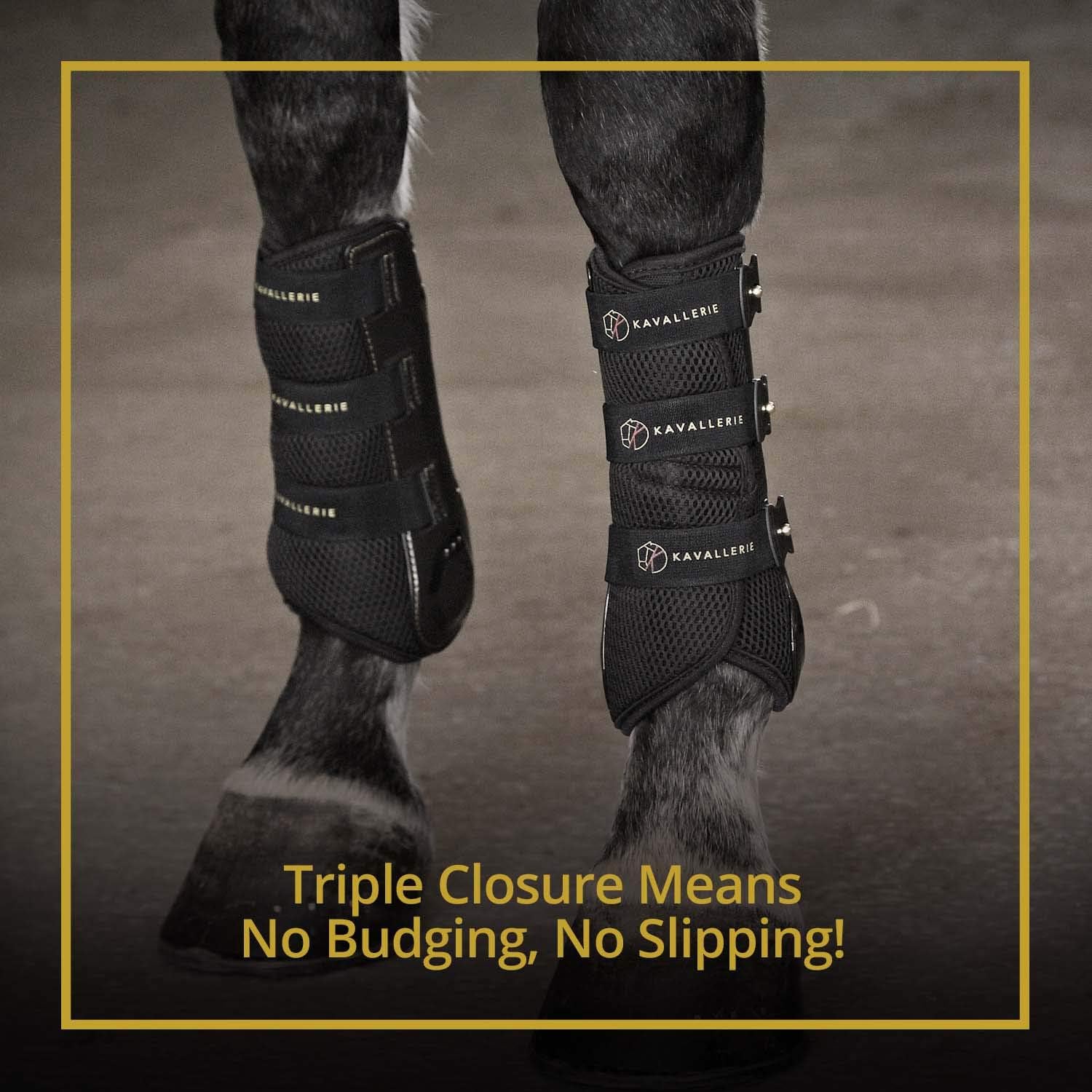 Kavallerie Dressage Boots for Horses Pro-K 3D Air-Mesh Horse Boots, Secure Leg Protection, Lightweight and Tough White & Black Dressage Sports Boots: Pet Supplies