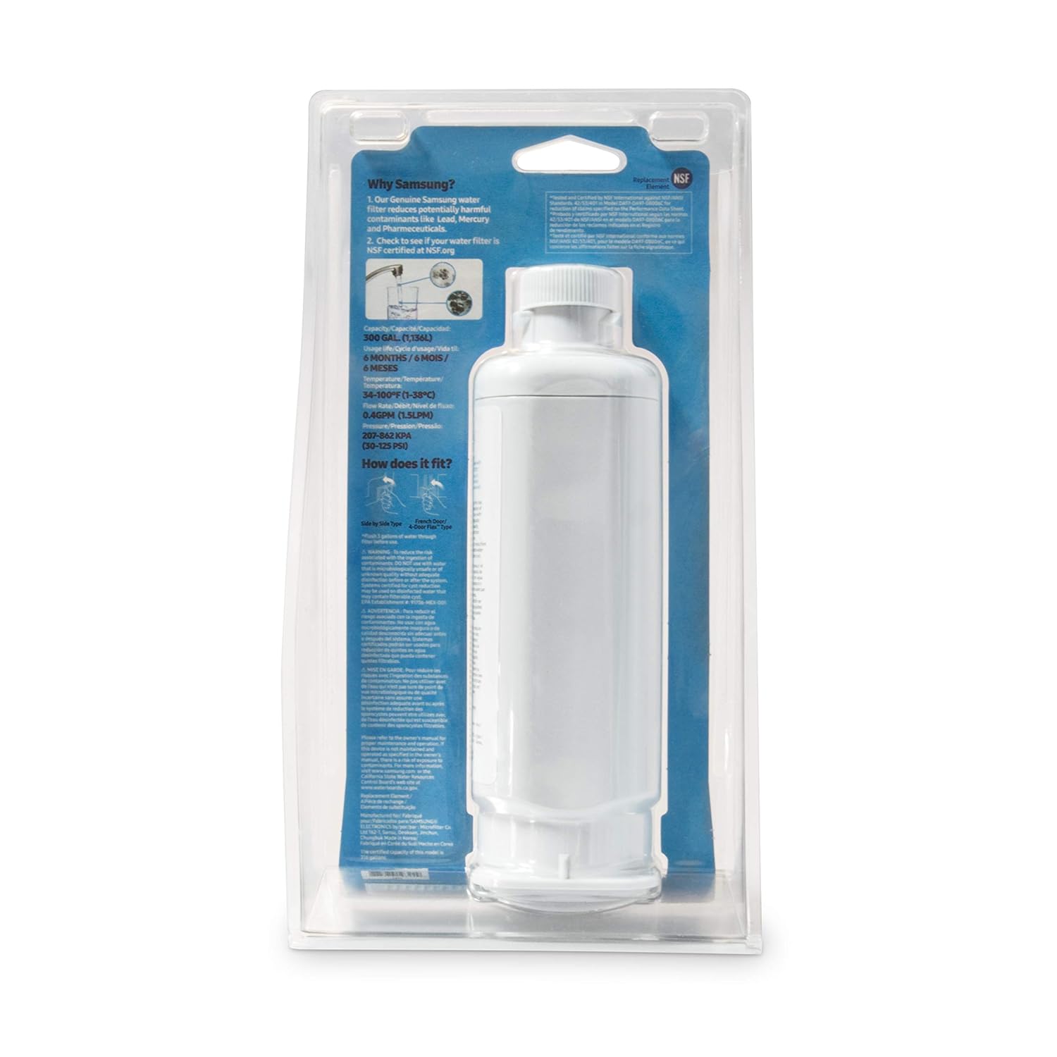 SAMSUNG Filtrar HAF-Qin Original DA97-17376B Agua para DA97-08006C ...