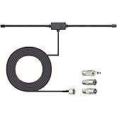 Bingfu Antena dipolo de radio FM para receptor estéreo interior Pioneer Onkyo Yamaha Marantz Bose Wave Sistema de música FM R