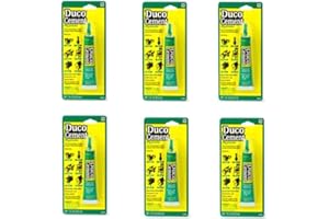 SANPROV Duco Cement Multi-Purpose Household Glue - 6 Pack (6 Fl Oz, Clear, Water Resistant, Fast Drying, Cellulose Nitrate, Wood, Ceramic, Paper, Glass, Plastic, Metal, Leather, Porcelain)