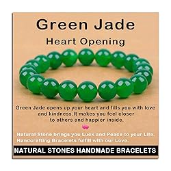 AD Beads Handmade Gemstone Stretch Elastic Bracelet