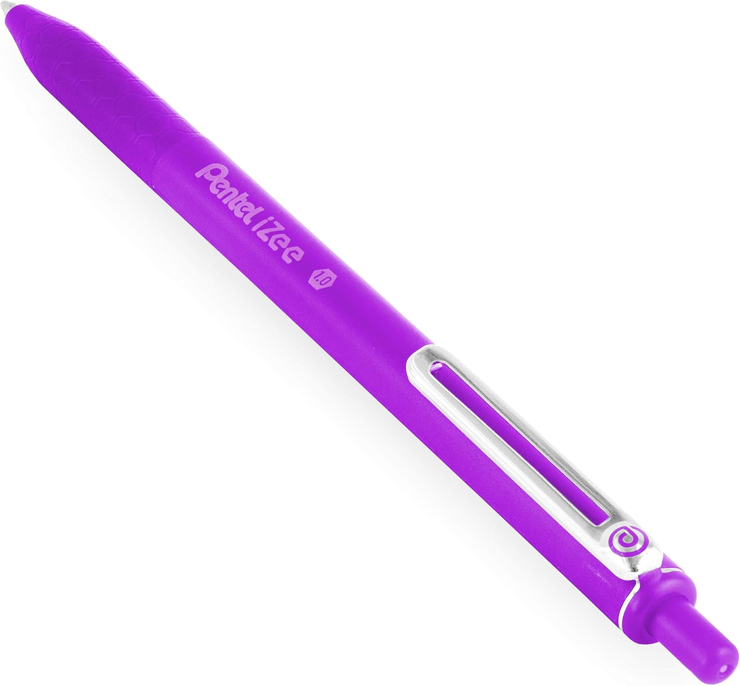 Pentel iZee BX470 Retractable Ballpoint Pen - 1.0mm - Violet - Pack of 14 - Image 5