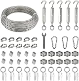 VonLux 35m Stainless Steel Wire Rope Plant Trellis Kit Turnbuckle Tensioner view 1