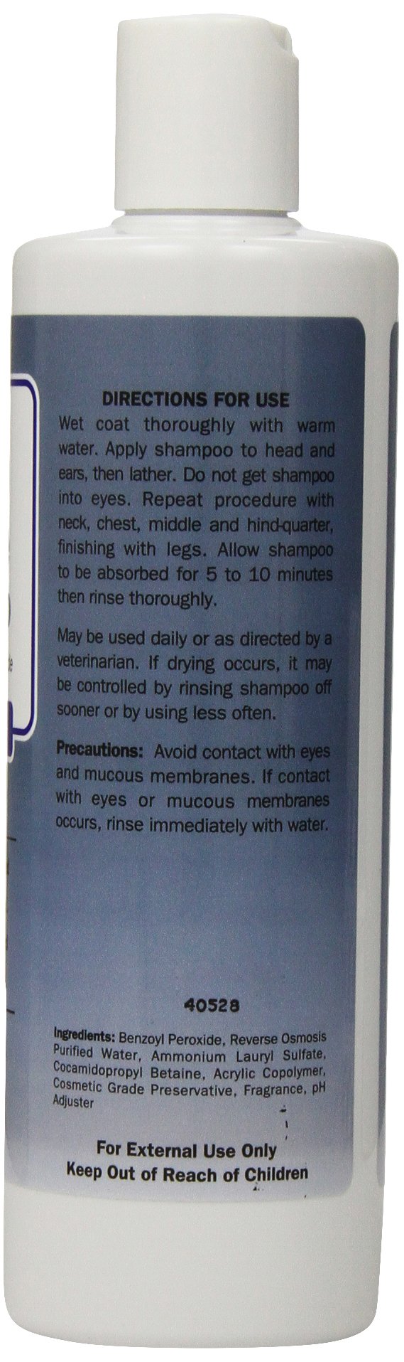 Davis Benzoyl Peroxide Medicated Dog & Cat Shampoo, 12 oz. Dermatitis