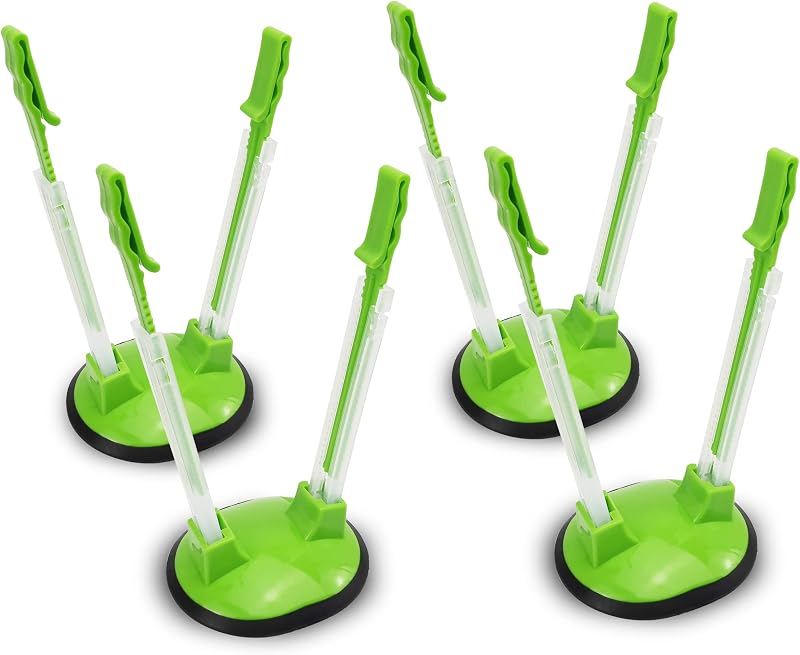 Ruibo Baggy Rack Holder for Food Bags 4 Pack Adjustable Stand