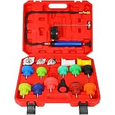 ZJERYL GULL 18pcs Cooling System Pressure Tester kit Automotive Radiator Pressure Tester for Motorcycle Car Truck
