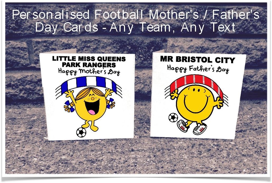 Personalised Any Football Team Mother's or Father's Day Card - Championship 1