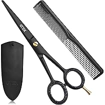 Amazon.com : GTEX Hair Scissors, 6.5 inch Black Professional Hair
