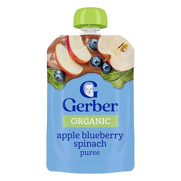 GERBER ORGANIC BABY FOOD POUCHES, 2ND FOODS FOR...