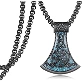 Zoxuxiwu Viking Necklace for Men 925 Sterling Silver Viking Necklace Norse Jewelry Gifts for Men Women