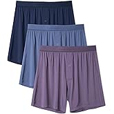 DAVID ARCHY Ultra Soft Modal Underwear Mens Boxer Shorts Loose Breathable Boxers for Men Pack