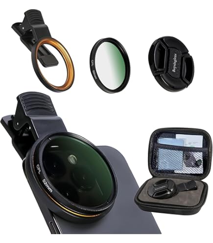 Portable Universal 52mm Thread Clip For Cell Phone Camera Assistant Lens And Effects Filters, For IPhone, Samsung And Other Camera Phone Lens Installation 52mm ND, CPL, UV And Other Filters - View #7