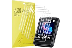 Lamshaw Compatible for ZOOAOXO MP3 Player Screen Protector, [6 Pack] Full Coverage TPU Clear Film Compatible with ZOOAOXO M90