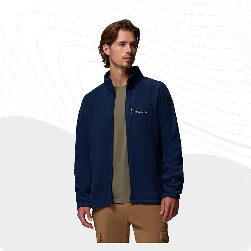 193553188179 Fleecejacke Mit Durchgehendem Reißverschluss, Collegiate Navy, M