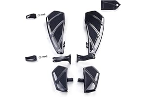 TOPRAMETAL Phantom Floorboards Kit Footboards for Harley Touring Street Glide, Electra Glide, Road King, Road Glide, Softail (Black, without brake shifter lever)