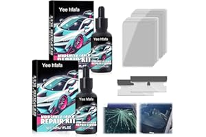 YEE HFAFA 2PCS Upgrade Windshield Crack Repair Kit, 2025 New Cracks Gone Glass Repair Kit, Professional Automotive Easy-to-use Windshield Chip Repair Tool, Quick Fix Windshields, Mirrors, All Crack Types
