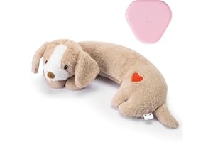 Moropaky Puppy Heartbeat Toy Heartbeat Stuffed Toy for Dogs, Dog Heartbeat Toy for Pet Anxiety Relief Sleep Aid Cuddle Comfort Calming Crate Kennel Training, Puppy Essentials