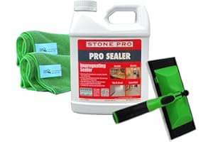 STONE PRO Sealer for Marble, Travertine, Tile & Grout Impregnating Sealant (1 Quart – 32 Fl Oz)
